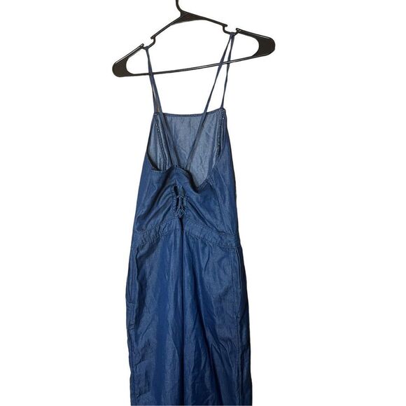 Abercrombie & Fitch Lace Up‎ Back Straight Leg Jumpsuit Size 4 NWT - Picture 6 of 11